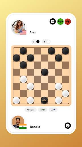 गोटी  Draughts Checkers Online स्क्रीनशॉट 1