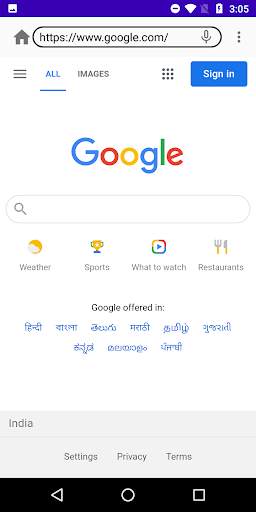 Indian Browser screenshot 2