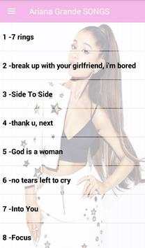 Ariana Grande Songs Offline ( 50 Songs ) screenshot 1