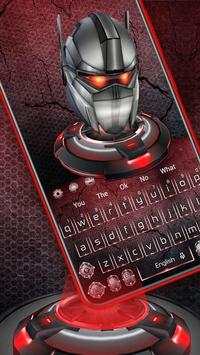 Tech Robot Skull Keyboard Theme screenshot 1