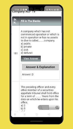 Company Act MCQ screenshot 7