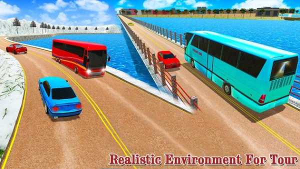 sopir bus turis offroad menanjak pelatih drive sim screenshot 4