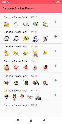 Cartoon Stickers for Whatsapp - WAStickerApps screenshot 1