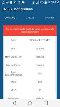 3G DZ Configuration screenshot 3
