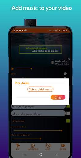 Wizard - Intro maker and text animator with music screenshot 7