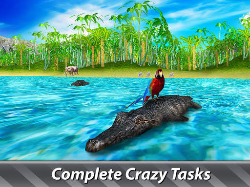 Jungle Parrot Simulator - try wild bird survival! screenshot 12