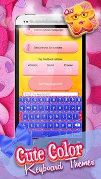 Cute Color Keyboard Themes screenshot 1