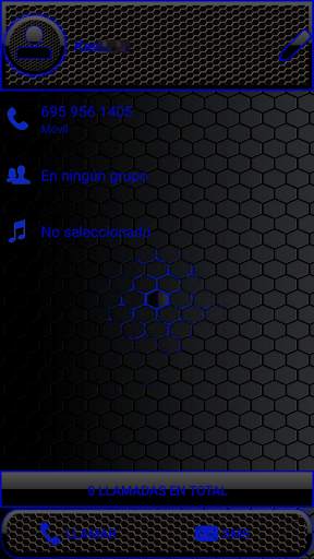 THEME DARK SPACE BLUE EXDIALER screenshot 3