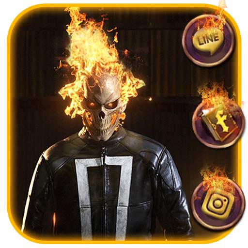 Skull, Fire, Rider Themes & Wallpapers 1.0