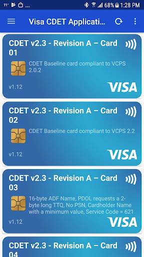 Visa Mobile CDET screenshot 1