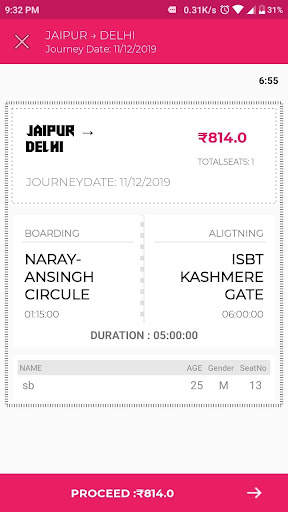 RSRTC RESERVATION APP screenshot 7