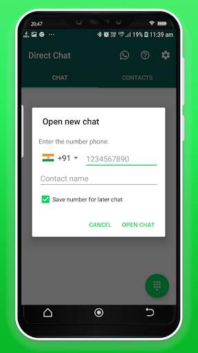 Direct Chat for Whatsapp - Without Saving Number screenshot 2