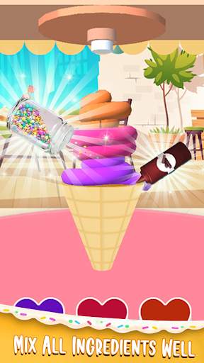 Cone Ice Cream Making Game: Fun Ice Cream Game screenshot 1