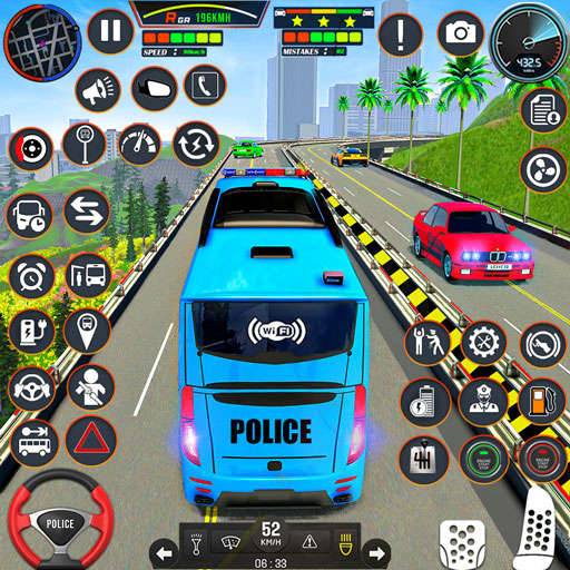 Police Bus Simulator Games 2.3