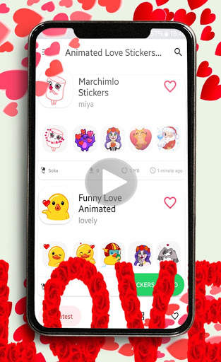 💞WAStickerApp Animated Love Stickers for WhatsApp screenshot 5