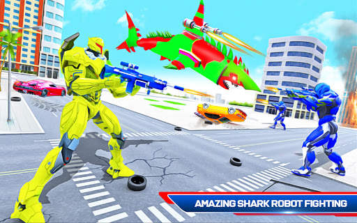 Roboter-Hai-Angriff Roboter verwandeln Hai-Spiele screenshot 12