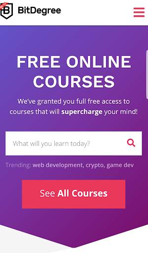 Free Online Courses | BitDegree 1 تصوير الشاشة