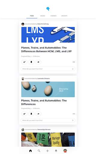 Degreed - Daily Learning Habit screenshot 1