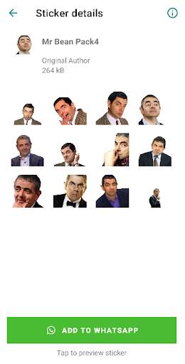 Mr Bean Stickers for Whatsapp screenshot 3