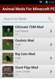 Animal Mods For Minecraft PE screenshot 2