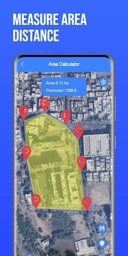 Area & Land Distance Measure screenshot 1