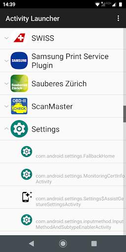 Activity Launcher screenshot 1