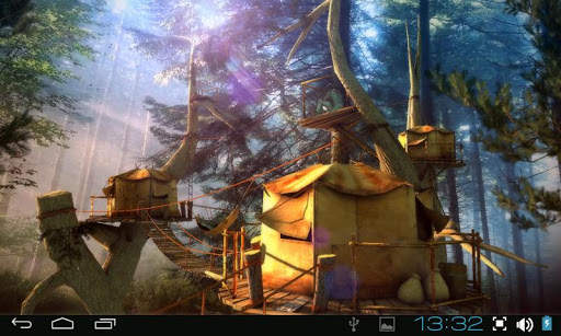 Tree Village 3D Free lwp screenshot 7