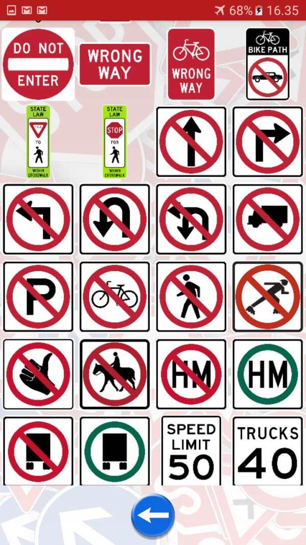 Trafic and road signs screenshot 4