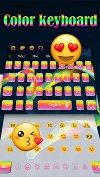 Color Rainbow Keyboard Theme screenshot 2