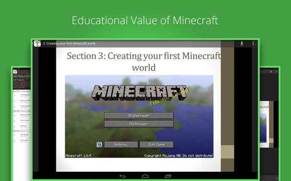 Education with Minecraft Game screenshot 1