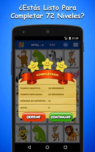 Juego De Memoria De Animales Para Niños screenshot 4
