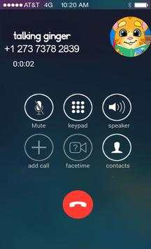 Call From Talking Cat Ginger screenshot 3
