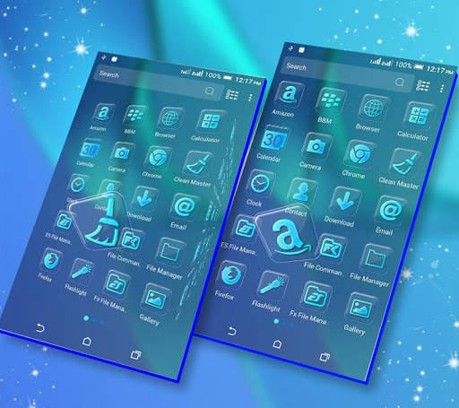 Blue Launcher Theme screenshot 2
