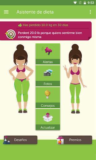 Asistente de Dieta - Motivación para perder peso screenshot 1
