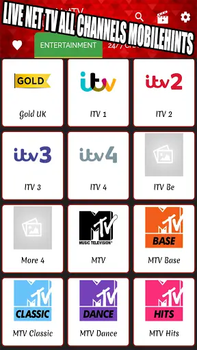 Live NetTV Free TV app mobile hints screenshot 2