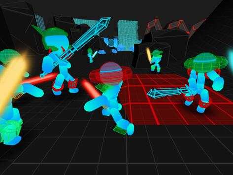 Stickman Multiplayer: Neon Warriors io screenshot 11