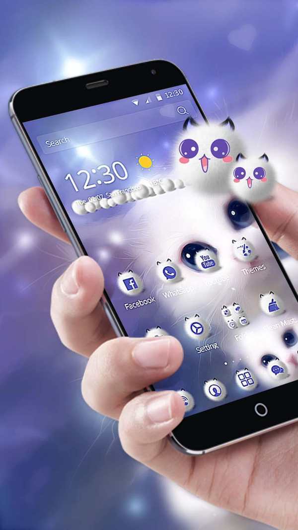 Cute Kitty Theme screenshot 1