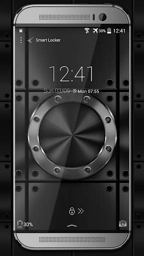 Dark Metal HD LauncherTheme screenshot 3