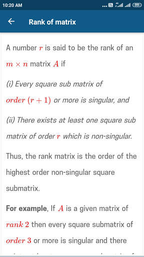 Matrices and Determinants screenshot 5