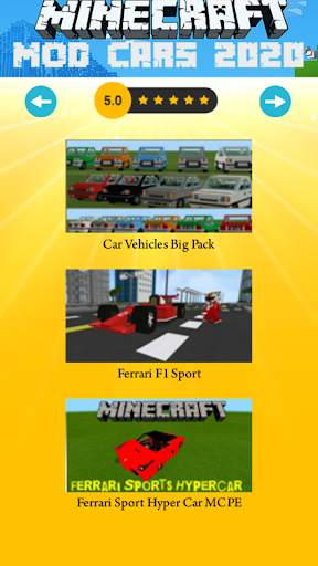 Mod Cars for MCPE 2020 5 تصوير الشاشة