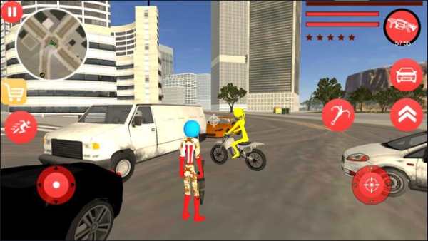 US Capitain Army Stickman Rope Hero Gangstar Crime screenshot 2