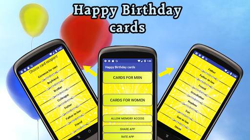 Happy Birthday cards app screenshot 1