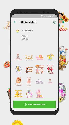 Figurinhas de Bom Dia e Boa Noite- WAStickerApps screenshot 2