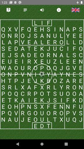 Words search: Verbal Football screenshot 1