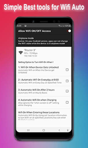 Wifi Auto ON/OFF screenshot 3