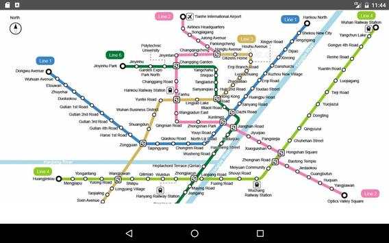 Wuhan Metro Map 2017 screenshot 4