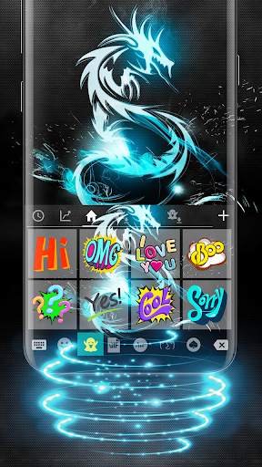 Dragon Emoji Keyboard Theme screenshot 3