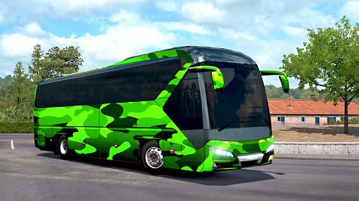 Army Bus Simulator Bus driver Coach bus simulation screenshot 1