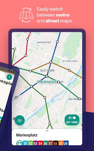 Munich Metro - MVG map and route planner screenshot 8