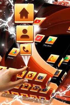 Amber Metallic Launcher Theme screenshot 1